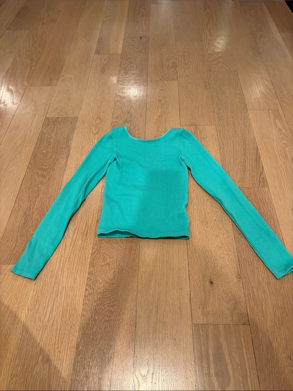 Tiger Friday- Women’s Long Sleeve Ribbed Scoop Neck Top - Patina